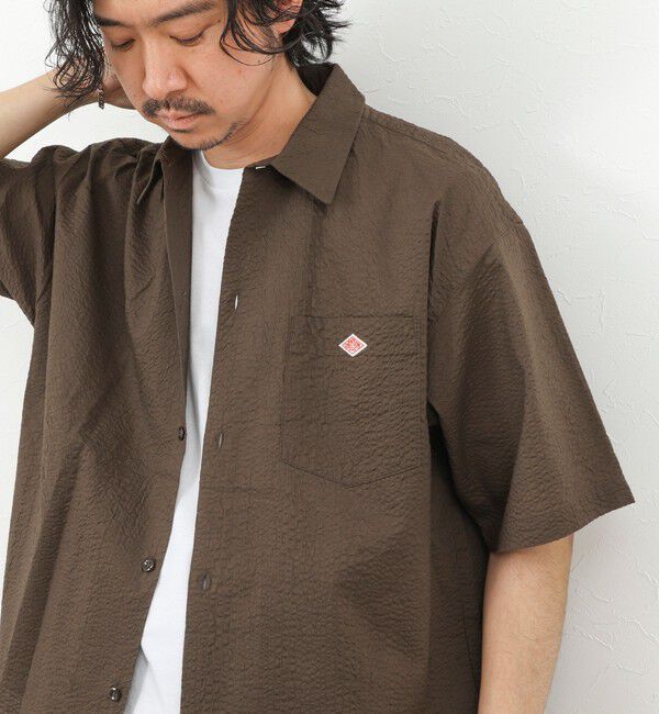 NOLLEY'S goodman「【DANTON/ダントン】60ローン SS SHIRT 26SS（DT-B0434 UKK）」|シャツ・ブラウス|ブラウン