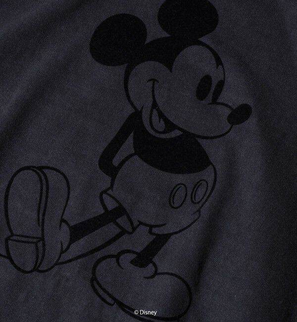 GLOSTER「【GOOD ROCK SPEED】MICKEY / フロッキープリントTシャツ」|Tシャツ・カットソー|