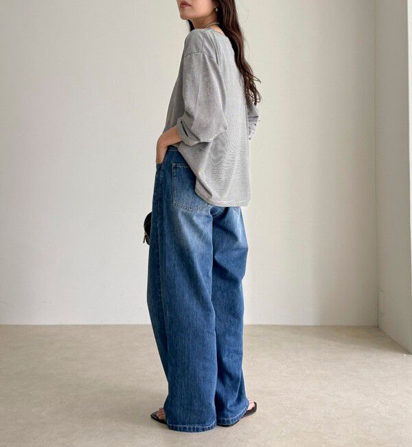 fredy emue「カラーストレートデニムパンツ」|デニム|