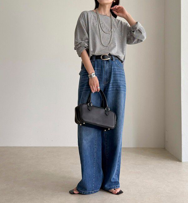 fredy emue「カラーストレートデニムパンツ」|デニム|