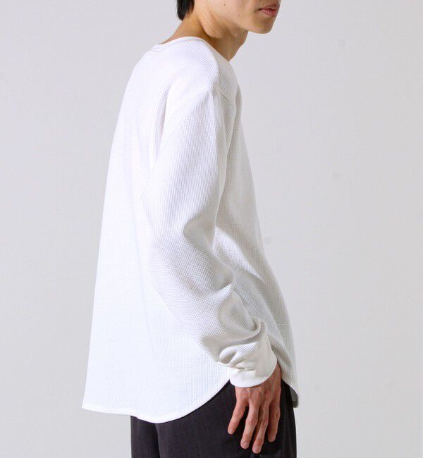 GLOSTER「【レイヤードに最適】【GEVACO】ワッフル素材ロングスリーブTシャツ」|Tシャツ・カットソー|