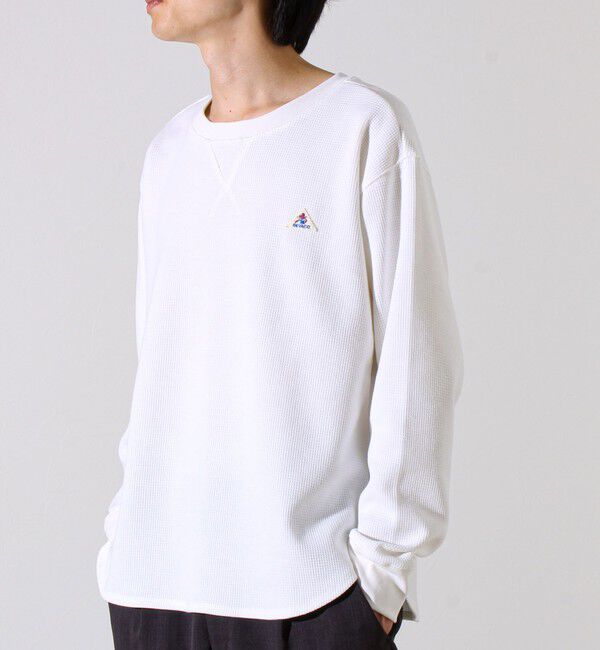 GLOSTER「【レイヤードに最適】【GEVACO】ワッフル素材ロングスリーブTシャツ」|Tシャツ・カットソー|