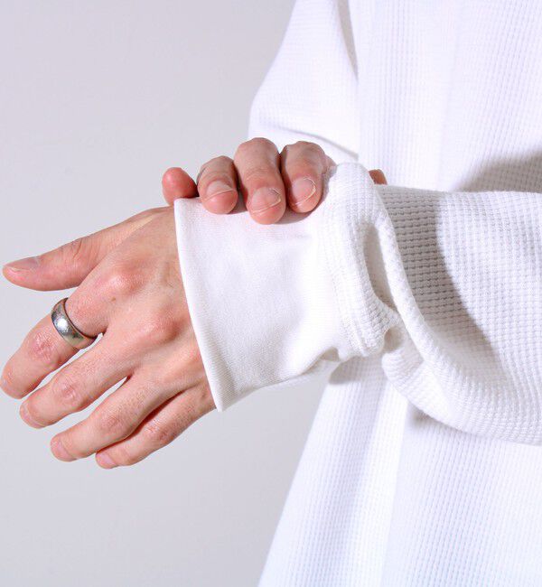 GLOSTER「【レイヤードに最適】【GEVACO】ワッフル素材ロングスリーブTシャツ」|Tシャツ・カットソー|