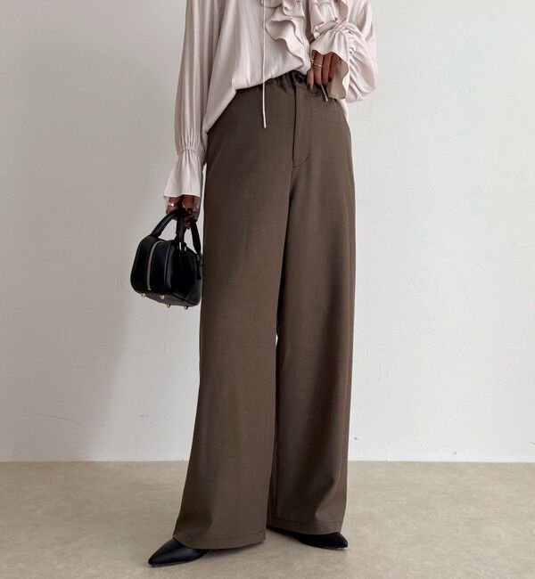 fredy emue「ウールライクイージーワークパンツ」|チノ|