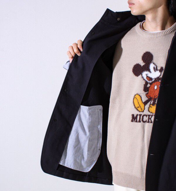 GLOSTER「【GLOSTER定番/ビジカジ対応】コードストライプ スタンドフードブルゾン」|ブルゾン・スタジャン|