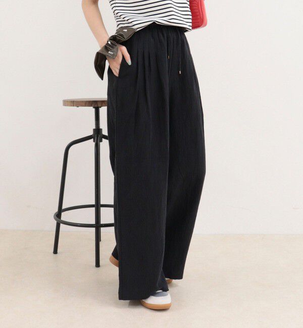 fredy emue「こなれワッシャータックイージーパンツ」|チノ|