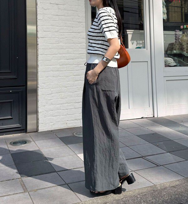 fredy emue「こなれワッシャータックイージーパンツ」|チノ|