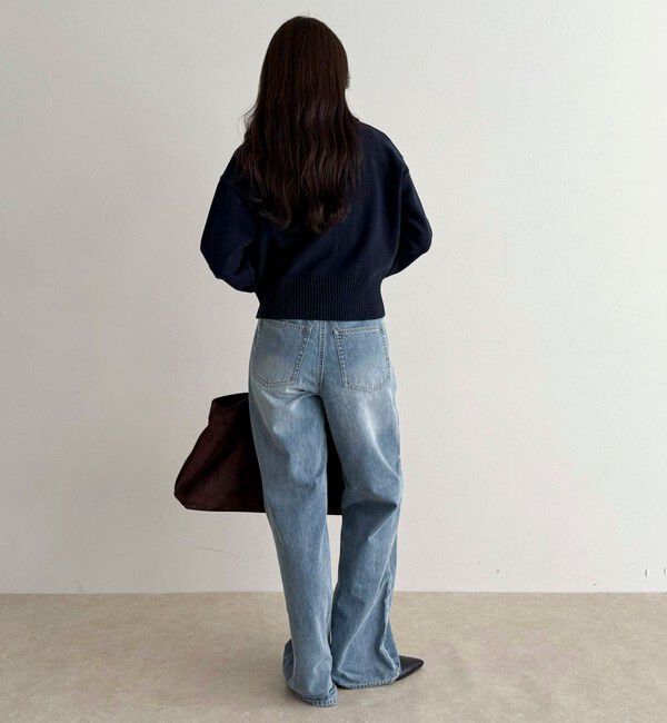 fredy emue「コットン衿付きVネックカーディガン」|カーディガン|