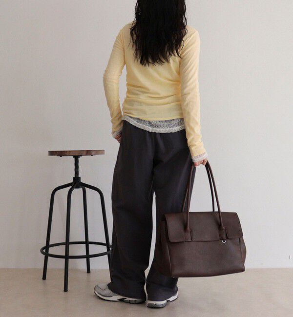 fredy emue「サイドギャザーシアーロンTシャツ」|Tシャツ・カットソー|