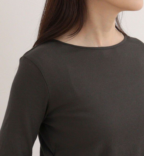 fredy emue「サイドギャザーシアーロンTシャツ」|Tシャツ・カットソー|