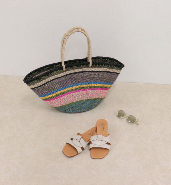 fredy emue「【BAGMATI/バグマティ】配色柄アバカビッグトートバッグ」|トートバッグ|