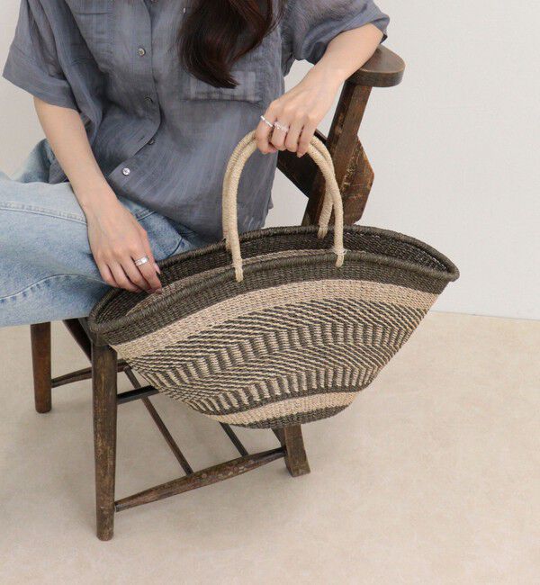 fredy emue「【BAGMATI/バグマティ】配色柄アバカビッグトートバッグ」|トートバッグ|