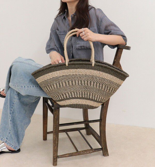 fredy emue「【BAGMATI/バグマティ】配色柄アバカビッグトートバッグ」|トートバッグ|