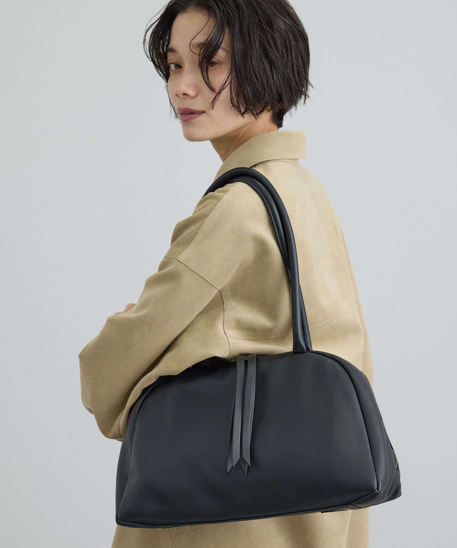 SALON adam et rope'「ソフトレザーミドルボストンバッグ 2」|ボストンバッグ|