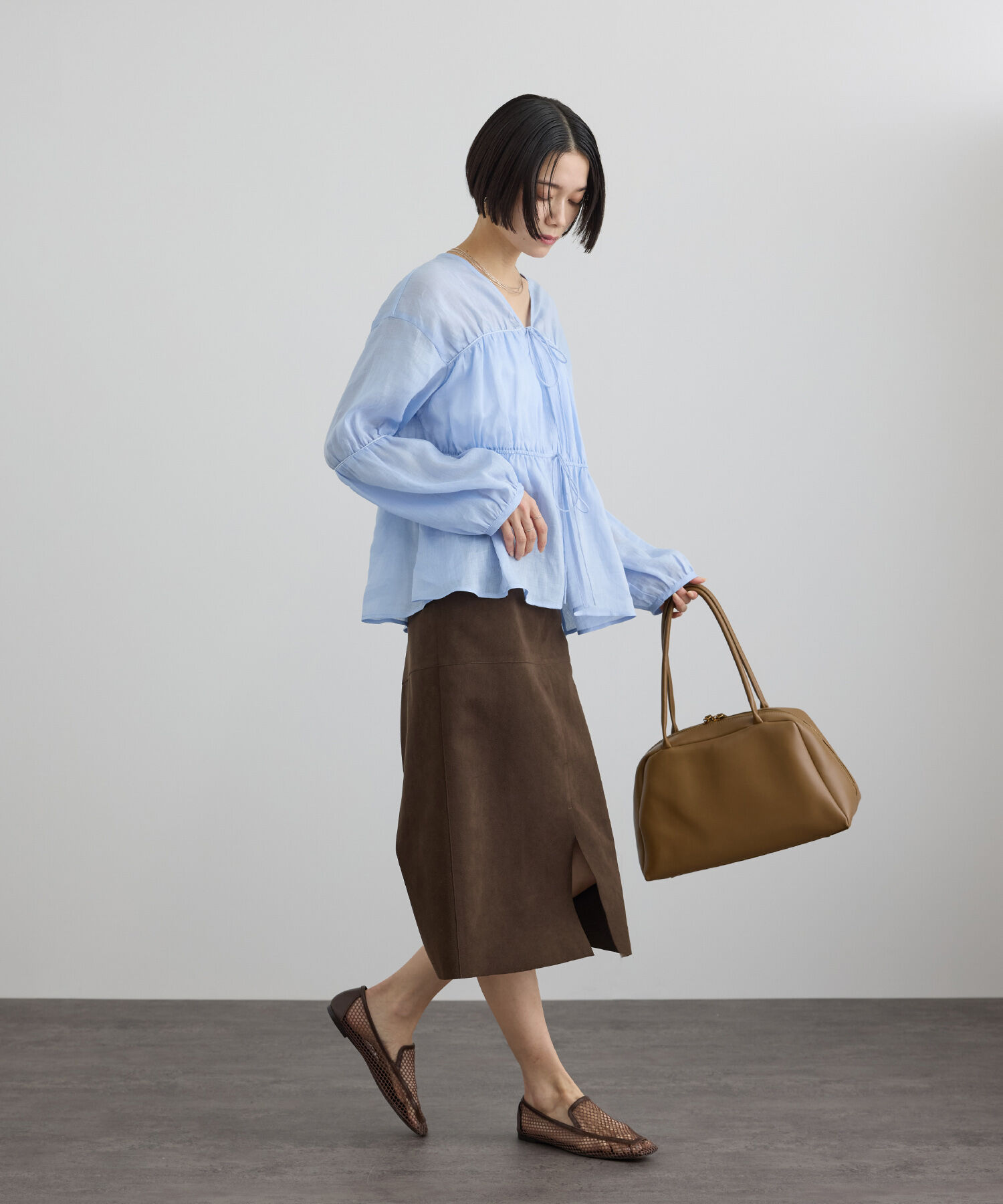 SALON adam et rope'「ソフトレザーミドルボストンバッグ 2」|ボストンバッグ|