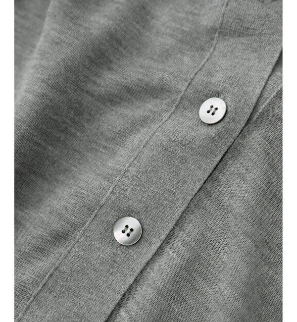 SALON adam et rope'「ブライトラメVネックシアーカーディガン / UV対策・冷房対策」|カーディガン|