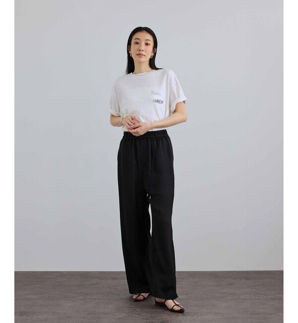 SALON adam et rope'「ブライトツイルイージーパンツ / セットアップ対応」|チノ|