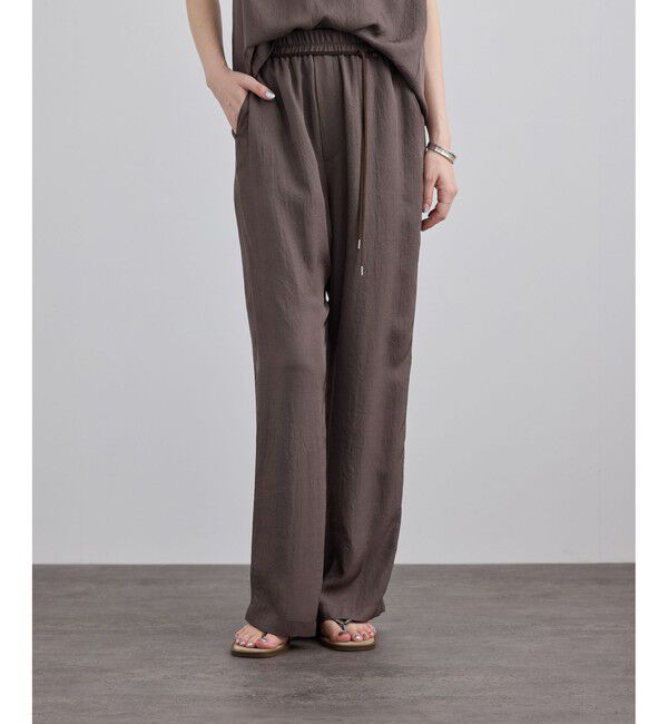 SALON adam et rope'「ブライトツイルイージーパンツ / セットアップ対応」|チノ|