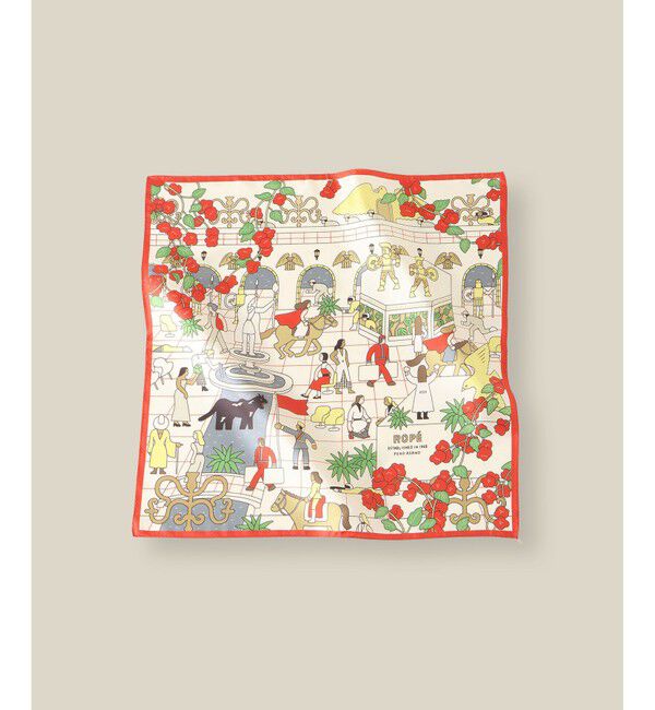 ROPE「【4 ARTIST for ROPE'】コラボ シルクスカーフ/Sサイズ」|バンダナ・スカーフ|