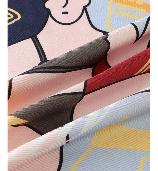 ROPE「【4 ARTIST for ROPE'】コラボ シルクスカーフ/Sサイズ」|バンダナ・スカーフ|