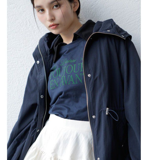 VIS「【定番人気】【撥水/花粉ガード】ウエストドロストマウンテンパーカー スプリングコート」|その他|