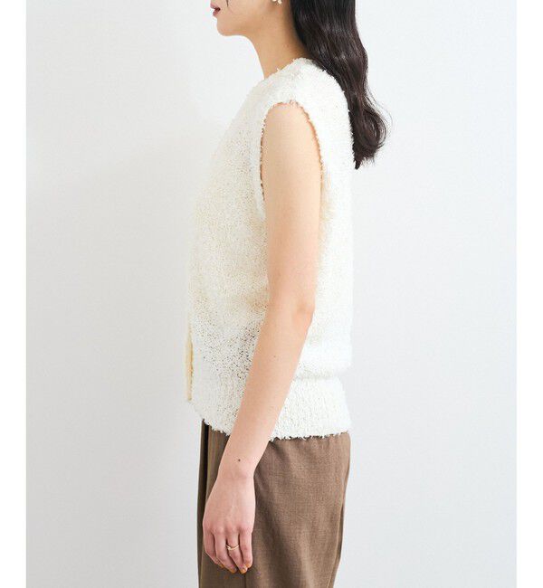 VIS「【洗える】テープヤーンニットベスト」|ベスト・ジレ|