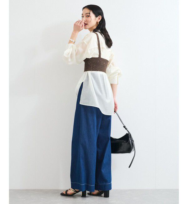 VIS「スパンコールニットビスチェ」|キャミソール|