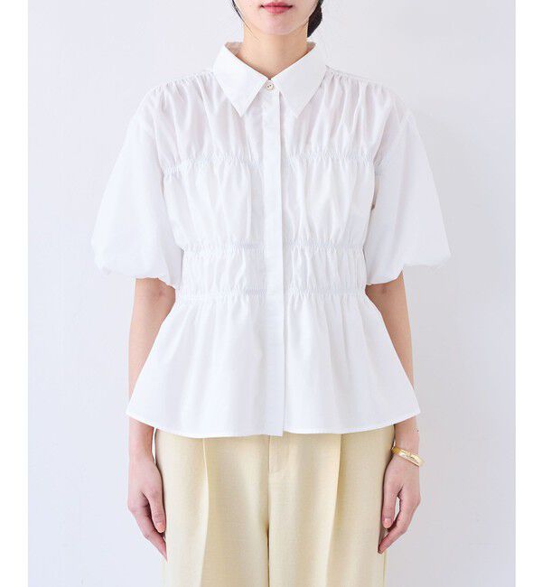 VIS「シャーリングバルーンシャツ」|シャツ・ブラウス|