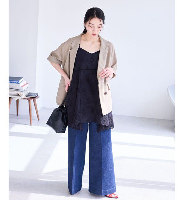 VIS「【洗える】メッシュドルマンサマージャケット」|テーラードジャケット|