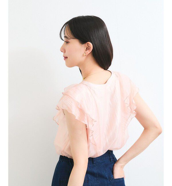 VIS「シアーフリルブラウス」|シャツ・ブラウス|