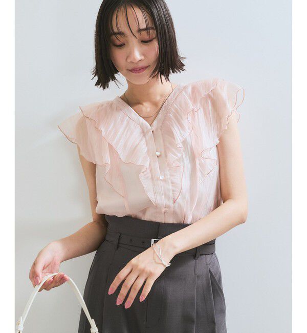 VIS「シアーフリルブラウス」|シャツ・ブラウス|