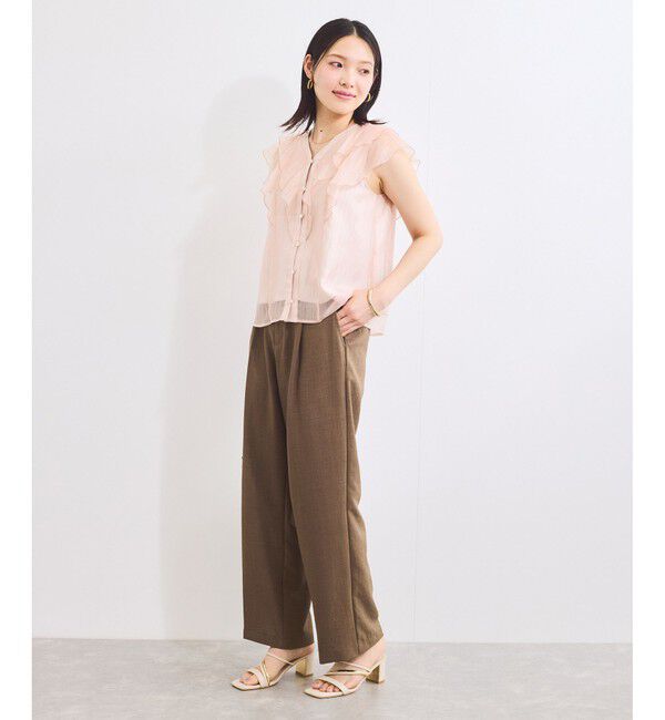 VIS「シアーフリルブラウス」|シャツ・ブラウス|