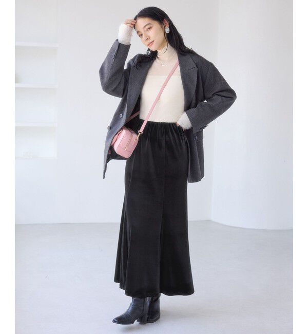 VIS「ベロアナロースカート」|スカート|