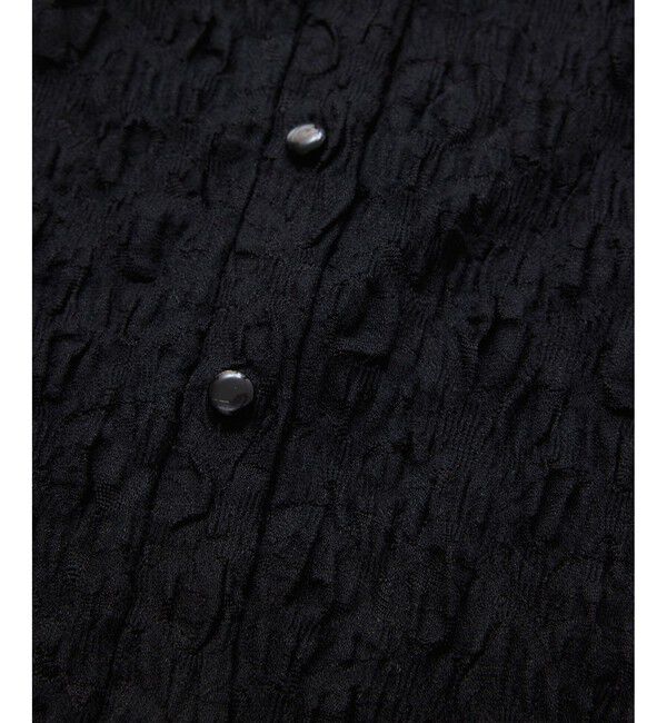 VIS「ストレッチレースジャガード衿付きカーディガン」|カーディガン|