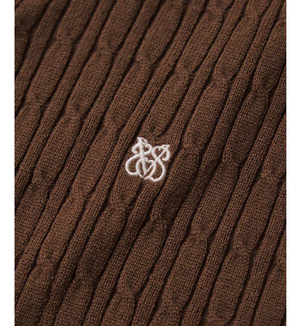 VIS「 ケーブルコンパクトカーディガン」|カーディガン|