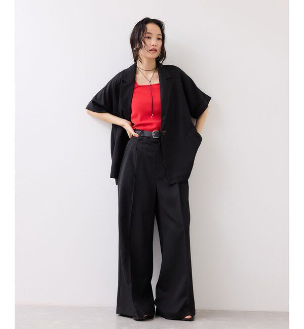 VIS「Light Airyセットアップパンツ/UVケア・接触冷感・吸水速乾」|チノ|