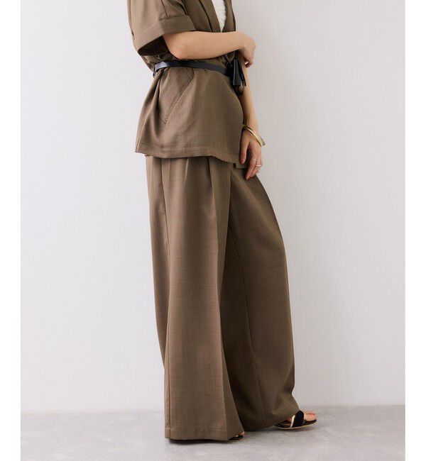 VIS「Light Airyセットアップパンツ/UVケア・接触冷感・吸水速乾」|チノ|