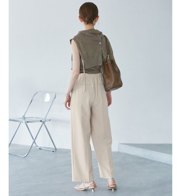 Rope&rsquo;Picnic「【3サイズ展開】サスペンダー付きワイドパンツ」|チノ|