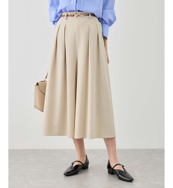 Rope&rsquo;Picnic「カナパ ガウチョパンツ/セットアップ対応・UV・抗菌防臭・接触冷感」|チノ|