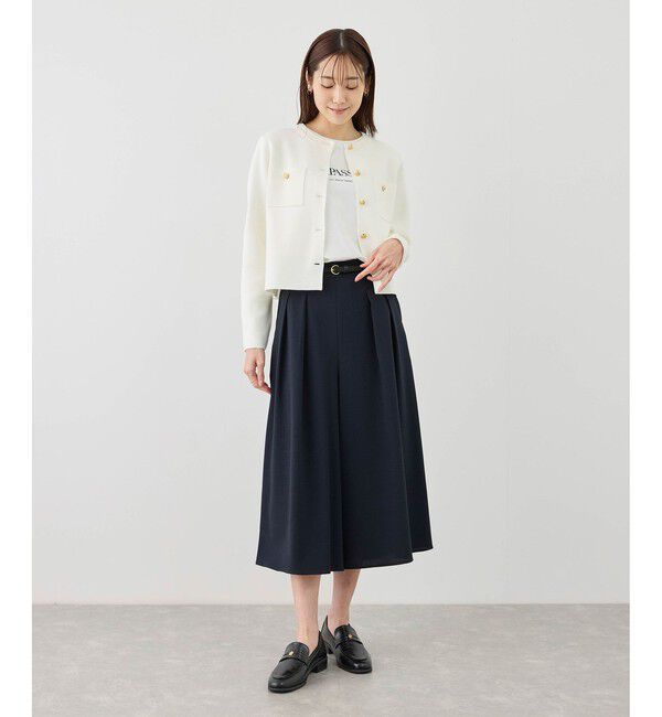 Rope&rsquo;Picnic「カナパ ガウチョパンツ/セットアップ対応・UV・抗菌防臭・接触冷感」|チノ|