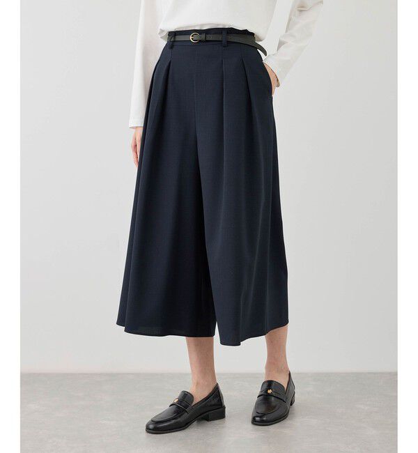 Rope&rsquo;Picnic「カナパ ガウチョパンツ/セットアップ対応・UV・抗菌防臭・接触冷感」|チノ|