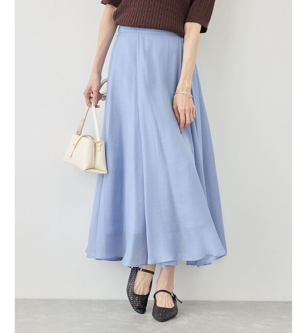 Rope&rsquo;Picnic「ボリュームサーキュラースカート」|スカート|サックス(48)