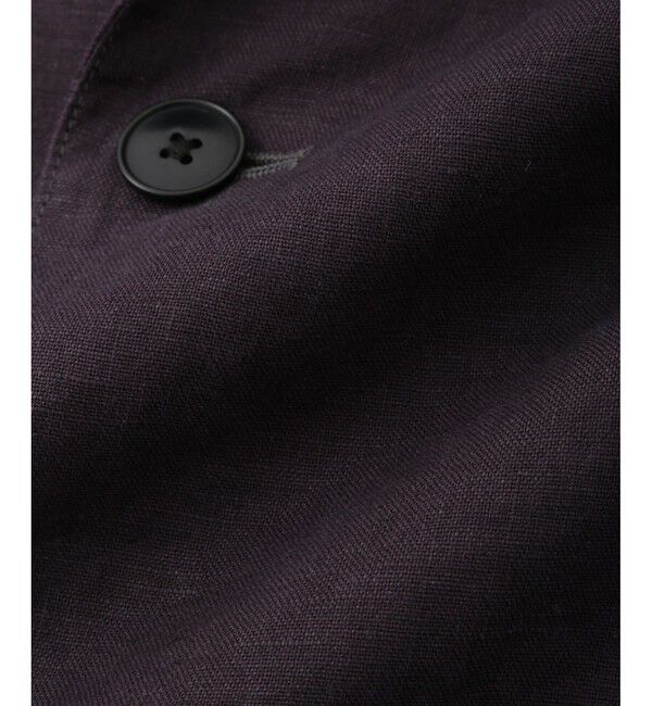 ADAM ET ROPE'「ボックスシルエット リネン シャツ ジャケット / セットアップ可能」|テーラードジャケット|