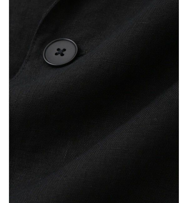 ADAM ET ROPE'「ボックスシルエット リネン シャツ ジャケット / セットアップ可能」|テーラードジャケット|