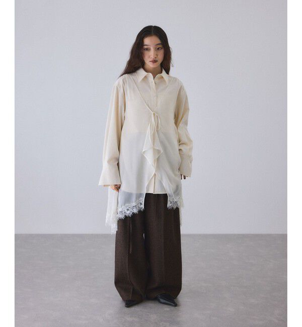 ADAM ET ROPE'「ヘムレースシアージレ」|シャツ・ブラウス|