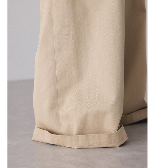 ADAM ET ROPE'「3タックワイドチノパンツ」|チノ|