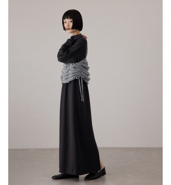 ADAM ET ROPE'「【WEB限定】ニットキャミソールセットワンピース」|ワンピース|