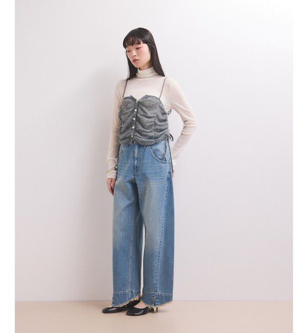 ADAM ET ROPE'「【WEB限定】ニットキャミソールセットワンピース」|ワンピース|