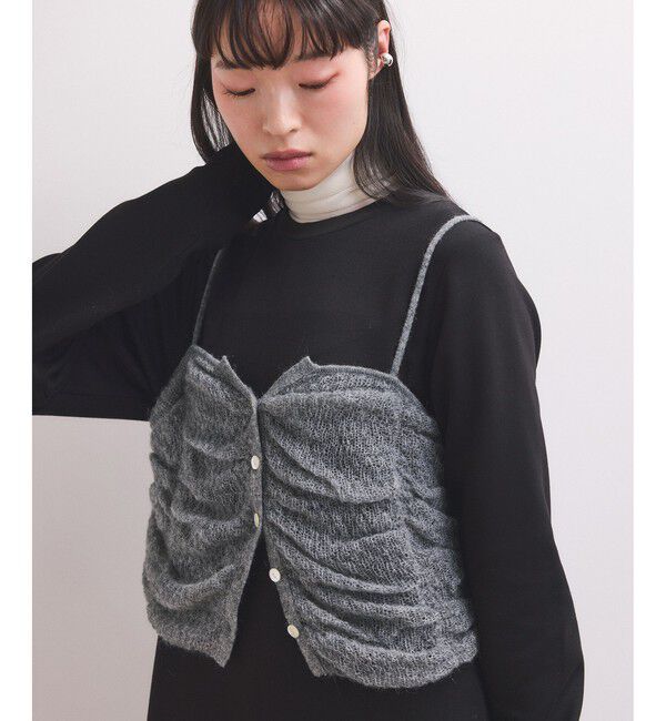 ADAM ET ROPE'「【WEB限定】ニットキャミソールセットワンピース」|ワンピース|