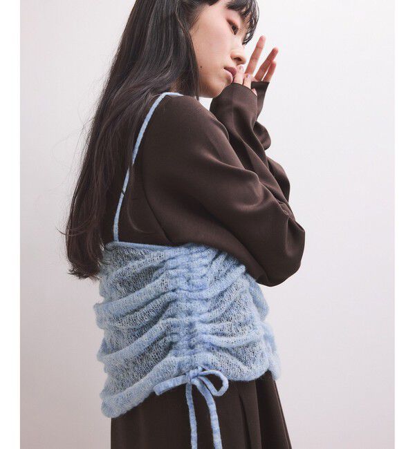 ADAM ET ROPE'「【WEB限定】ニットキャミソールセットワンピース」|ワンピース|